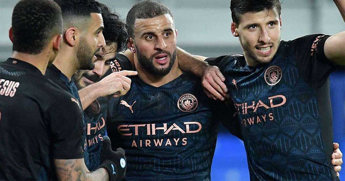 مانشستر سيتي يحتفل بأكثر من رقم قياسي بعد الفوز على إيفرتون