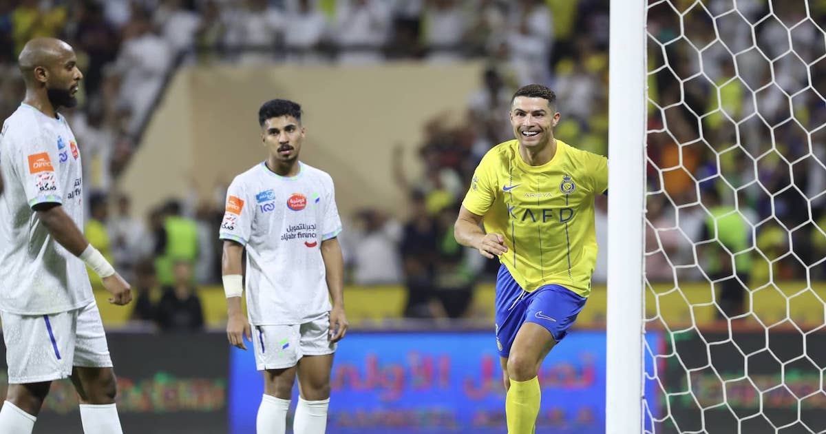 كريستيانو رونالدو يسجل هاتريك في مباراة النصر والفتح