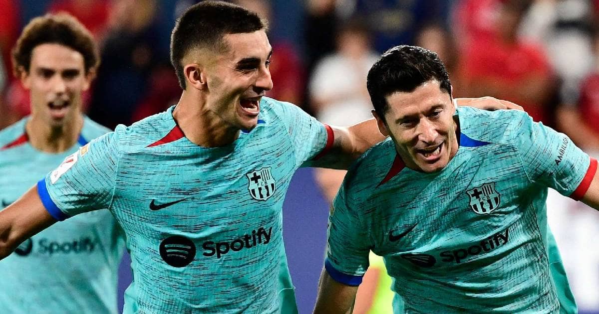 ليفاندوفسكي يصل لهدفه الـ 25 مع برشلونة في 38 مباراة بالليغا